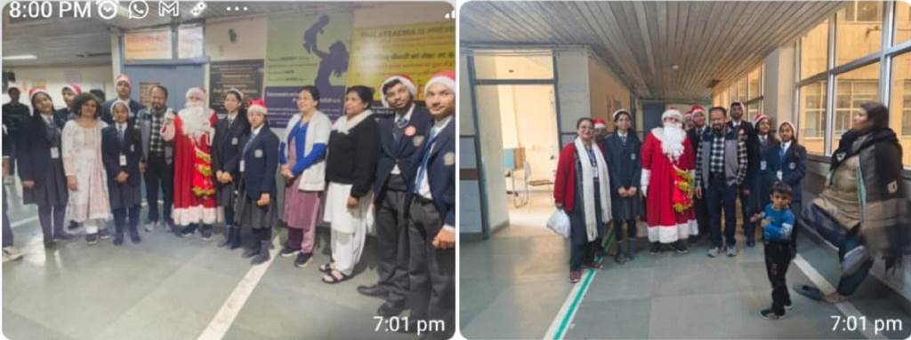 सेंट जोसेफ स्कूल और थैलेसेमिक चैरिटेबल ट्रस्ट ने पीजीआई चंडीगढ़ में मनाई क्रिसमस की खुशियां